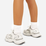 Nevada Reflective Lace Up Trainers - White