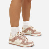Capri Laced Trainers - Blush