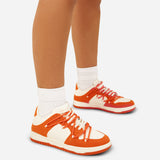 Capri Laced Trainers - Orange