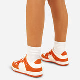 Capri Laced Trainers - Orange
